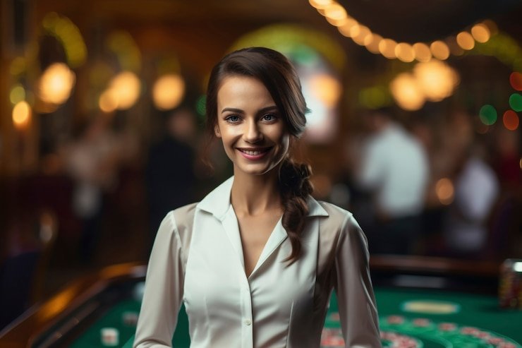 Live dealer baccarat table streaming on situstoto com